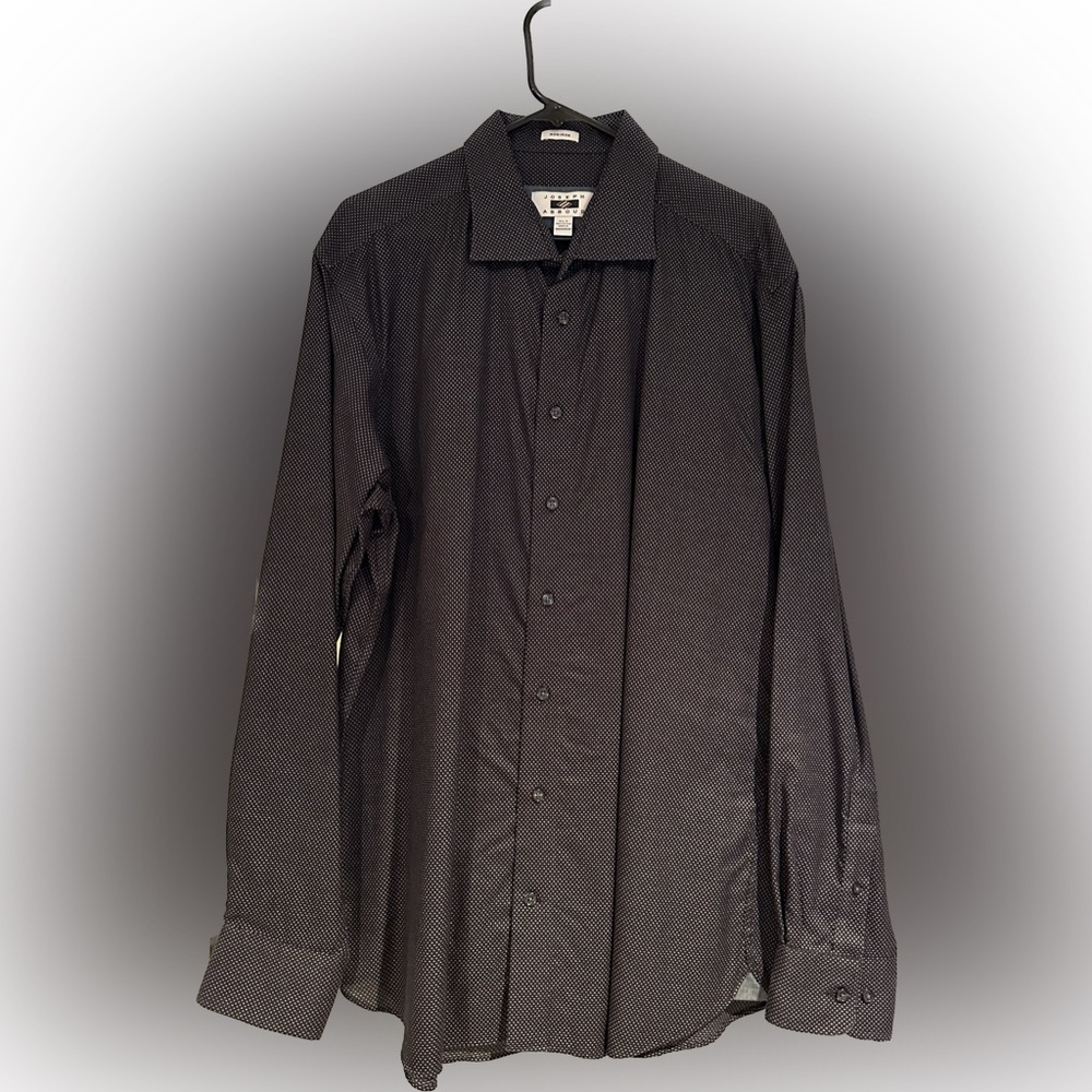 NWOT - Joseph Abboud, 100% Cotton, Black, Dress Shirt - XLT (Tall)